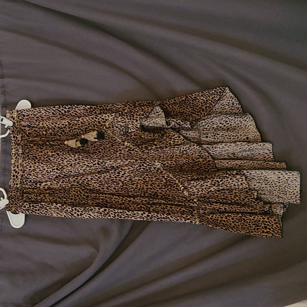 Leopard Midi Skirt